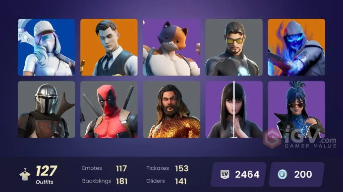 [PSN/XBOX/PC] 127 skins | Gold Midas | Gold Brutus | Gold Meowscles | The Cube Queen | Catalyst | Frostbite | The Imagined | 200 VB
