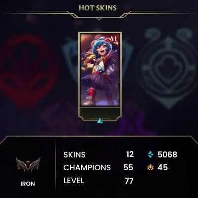 【EUW】Level 77    22 Champ/ 12 Skins   Full Access   High Quality Account  Instant Delivery️