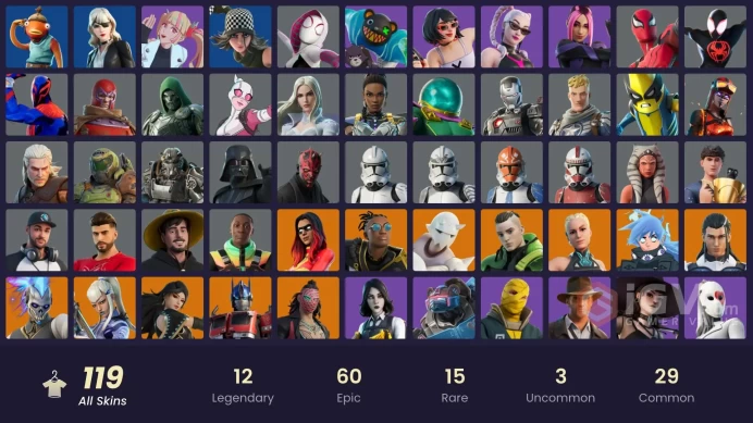 [PC/XBOX] 119 skins | Championship Jonesy | Optimus Prime | Kado Thorne | Renzo the Destroyer | Mizuki |y196