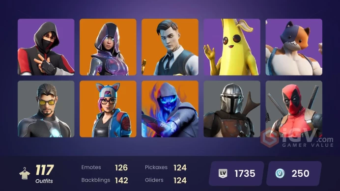 FA - [PSN/XBOX/PC] 117 skins | OG STW | IKONIK | Glow | Gold Midas | Gold Meowscles | Gold Brutus | Vendetta