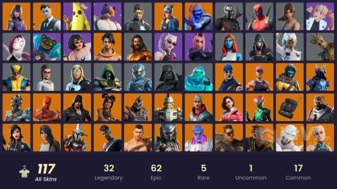 FA - [PSN/XBOX/PC] 117 skins | OG STW | IKONIK | Glow | Gold Midas | Gold Meowscles | Gold Brutus | Vendetta