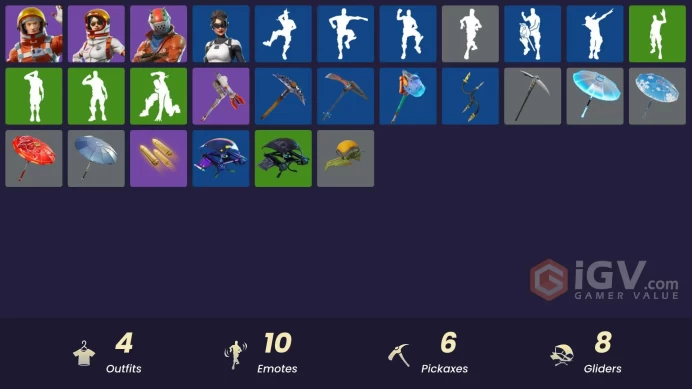 4 SKINS + TAKE THE L + RUST LORD + MOONWALKER + ARCTIC ASSASSIN + MISSION SPECIALIST