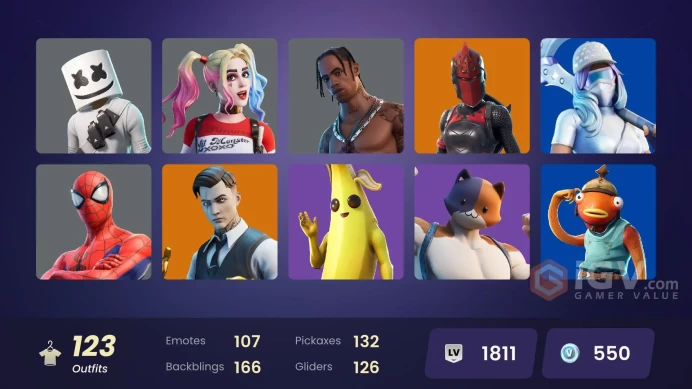 123 skins | OG STW | Travis Scott | Gold Brutus | Gold Midas | Prodigy | Kymera | Predator | Fusion | Menace | Catalyst | Sentinel | Fade | Rox