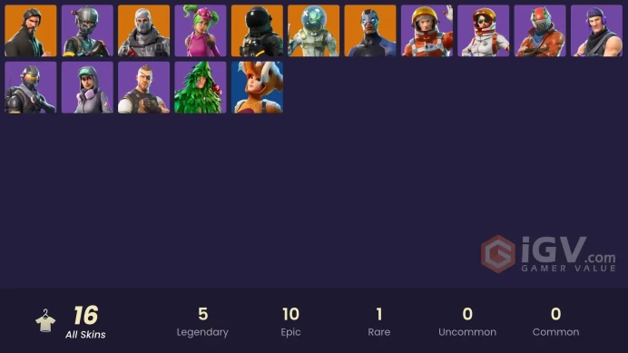 16 SKINS + THE REAPER + ELITE AGENT + TAKE THE L + HAVOC + FRESH + DARK VOYAGER + MOONWALKER + LEVIATHAN + ZOEY + ROGUE AGENT
