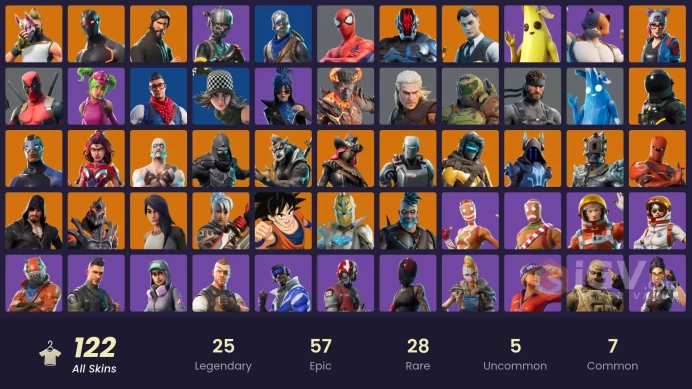 118 skins | The Reaper | Blue Squire | Royale Knight | Elite Agent | Blue Team Leader | Take The L | Gold Midas | Point Patroller | Blue Striker