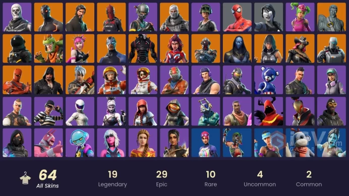 63 SKINS + THE REAPER + RENEE + OMEGA (STAGE 5) + ANDRE + TAKE THE L + ELITE AGENT + TRAILBLAZER + REX + THE VISITOR + POWER CHORD + RAPSCALLION