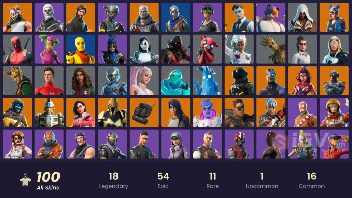 94 skins | The Reaper | Blue Squire | Royale Knight | Elite Agent | Mako | Take The L | Havoc | Rogue Agent | Sub Commander | Trailblazer | 950