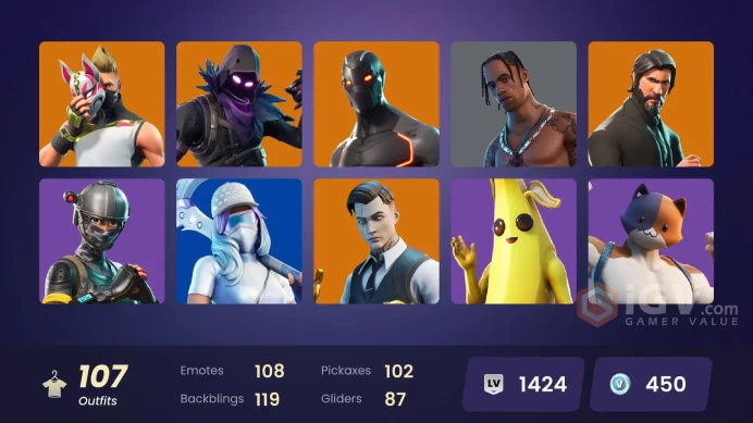 107 skins | The Reaper | Elite Agent | Blue Team Leader | Travis Scott | Point Patroller | Shaman | Omegarok | Hybrid | The Ice King | 450 VB