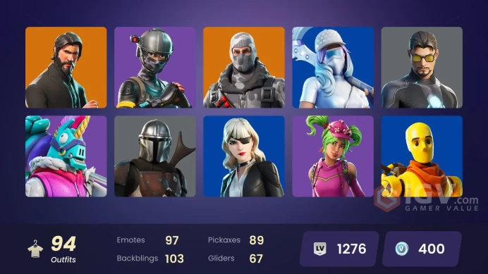 PC/PSN/Xbox/Nintendo 94 skins | The Reaper | Elite Agent | Leviathan Axe | Rogue Agent | Tart Tycoon | Sub Commander | Havoc | Pitch Patroller 