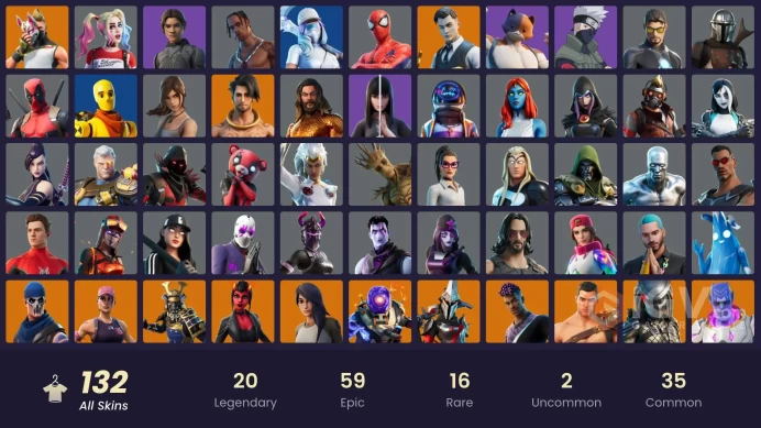 PC/PSN/XBOX 132 Skins | Travis Scott + Dark Skully + Leviathan Ax + OG STWmssh1462