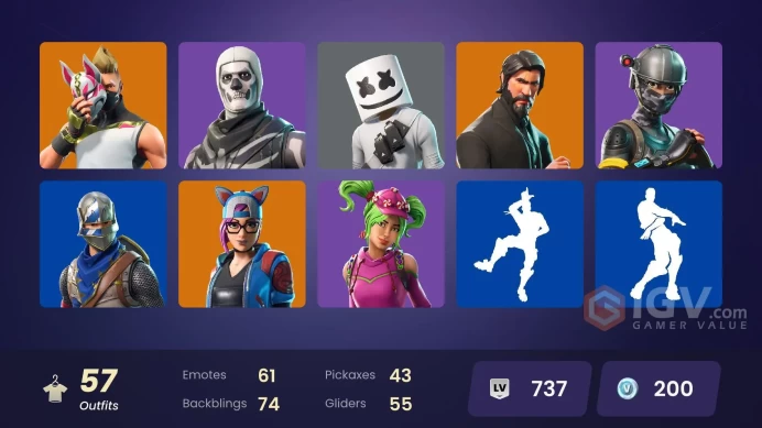 PC/PSN 57 skins | The Reaper | Blue Squire | Royale Knight | Take The L | Elite Agent | Candy Axe | Freshmssh1479