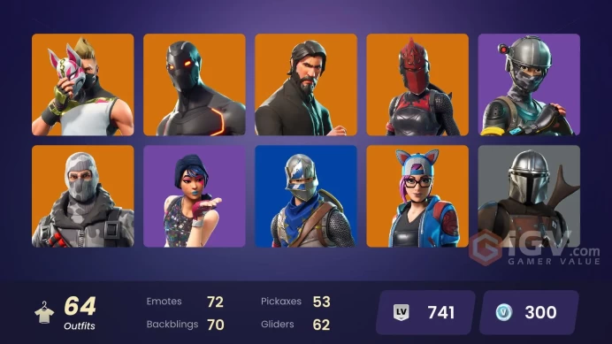 PC/PSN 64 skins | OG STW | Sparkle Specialist | The Reaper | Blue Squire | Royale Knight | Floss | Makomssh1474