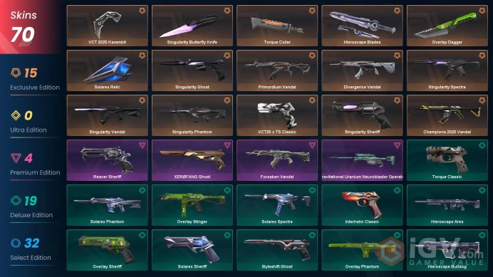 EU/TR/MENA/CIS /%50 VP PRICE // ASCENDANT 1 // SINGULARITY BUNDLE // VCT 25 KARAMBIT // CS25 VANDAL // PRIMORDIUM VANDAL // DIVERGENCE VANDAL