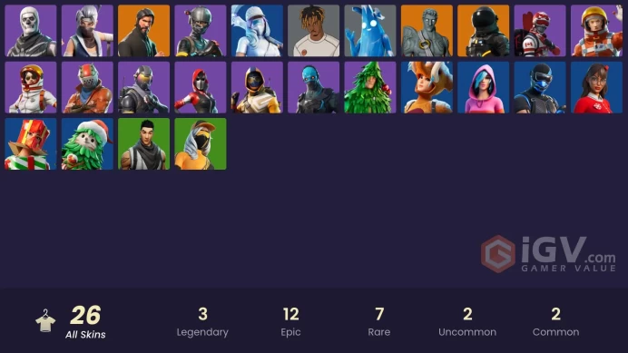 FA - [XBOX/SWITCH/PC] 26 skins | The Reaper | Elite Agent | Rogue Agent | Love Ranger | Slayer Juice WRLD
