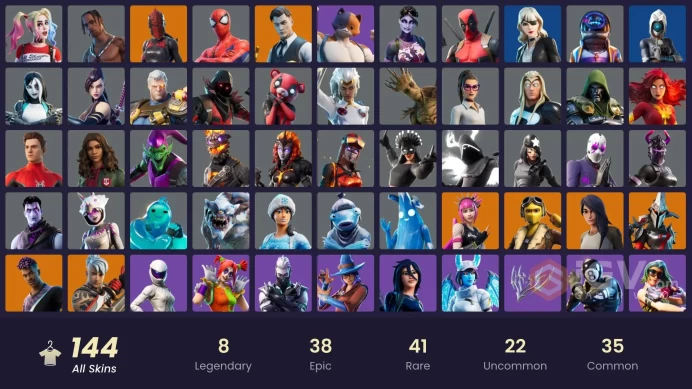 PC/PSN/Xbox/Nintendo 144 skins | Travis Scott | Astro Jack | Gold Midas | Sultura | Ronin | Power Chord | Eternal Knight | Gear Specialist Maya