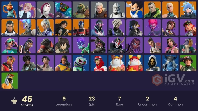 [PC/PSN/XBOX/NINTENDO]  45 skins | Eren Jaeger | Optimus Prime | Clone Trooper | Renzo the Destroyer | Era | Nezumi | The Ageless | Twyn   mx162