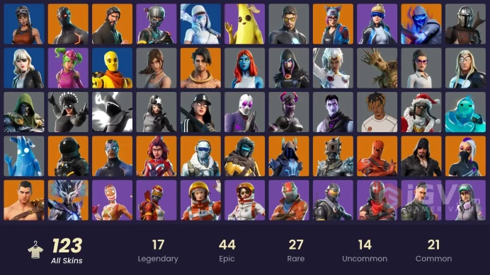 PC/PSN/Xbox/Nintendo 123 skins | IKONIK | Leviathan Axe | Merry Mint Axe | The Reaper | Elite Agent | Renegade Raider | Neo Versa | Rogue Agent