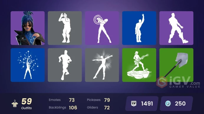 PC,PSN,XBOX 59 SKINS FA - HADES - WAR MACHINE - KORRA - JUICE WRLD - FELINE - SASAKIA - ASTRA - SANTA DOGG RK209