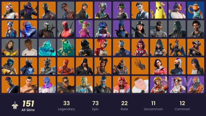 PC/Xbox/Nintendo 150 skins Travis Scott | The Reaper | Elite Agent | Astro Jack | Take The L | Gold Midas | Gold Brutus |
