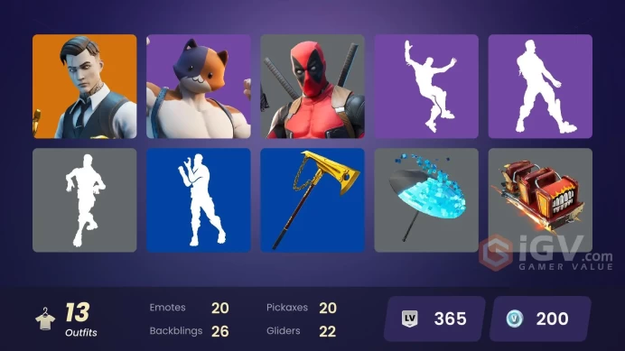 13896[PC/PSN/XBOX]Gold Midas|Blackheart|Hybrid|Gear Specialist Maya|Deadpool|Alan Wake|Skye|Brutus|Master Minotaur|Agent Peely