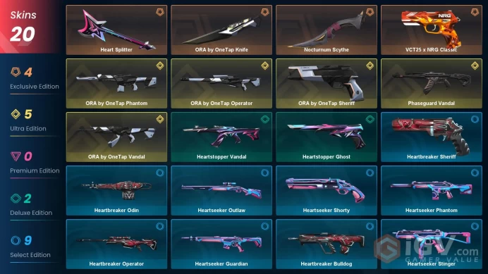 [EU/TR]%50 CHEAP VP! - Diamond 2 - VCTxNRG Classic -Nocturnum Scythe- ORA by OneTap Knife - Ora by Onetap Skinset - 10 Premium - Ranked ready