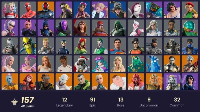 [156 skins] PC  | Zeus | The Imagined | Snap | Midas Rex | Ronin | The Foundation | Valeria | Paradigm (Reality-659) | Peter Griffin | Malik
