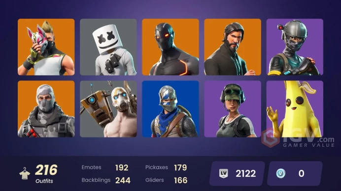 [PC/PSN/XBOX] 215 skins | The Reaper | Blue Squire | Royale Knight | Elite Agent | Blue Team Leader | Clutch | Take The L |Y203