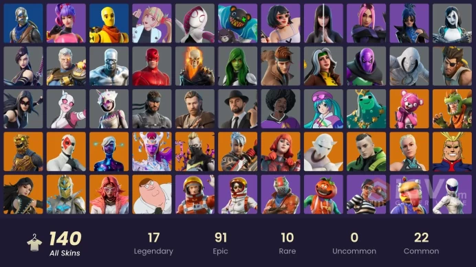 [PC/PSN] 140 skins | Blue Squire | Royale Knight | Peter Griffin | Era | Galaxy Scout | Take The L |Y211