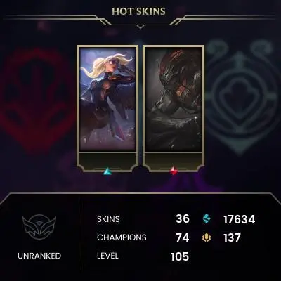 [EUW SERVER]-40 SKIN-NIGHTBRINGER YASUO-FULL ACCESS-