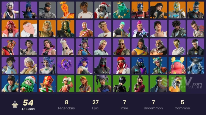 PC,PSN,XBOX 54 SKINS FA - ZEUS,ERA,OMEGAROK,HADES,PETER GRIFFIN,FLARE,WILDER,INFERNO SKELETON BALVIN,AURA,TIGERESS,NOG OPS RK575