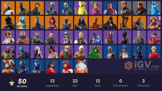 PC,PSN,XBOX 50 SKINS FA - REAPER - ROYALE KNIGHT - LEVIATHAN,OMEN,RUST LORD,KRISABELLE - TAKE THE L - MAKO RK545