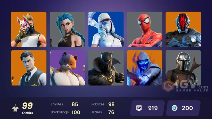 PC,PSN,XBOX 99 SKINS FA - STW - ARCANE JINX - BREAKPOINT,SULTURA,TIKI TACKLER,LARA CROFT,SPIDER-MAN,SNOW DRIFT RK497
