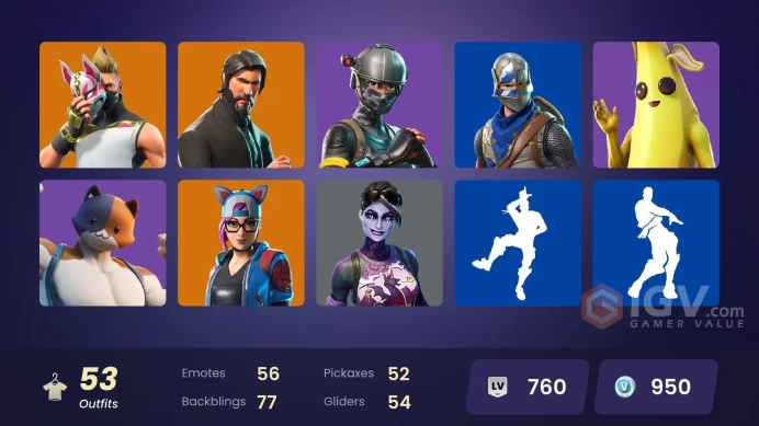 PC,PSN,XBOX 53 SKINS FA - STW - REAPER - BLUE SQUIRE - LYNX - DARK BOMBER - IRIS - MONIKER RK501