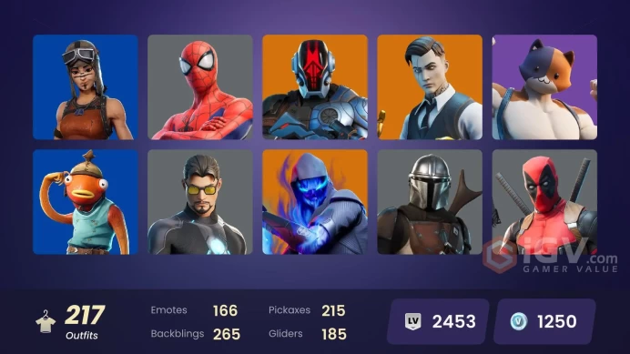 PC,PSN,XBOX 206 SKINS FA - MANDALORIAN,FUSION,MOON KNIGHT,MJ,WOLVERINE,KOR,RICK,SPIDER MAN,SNOOP DOGG,CLINT BARTON,LARA CROFT RK502