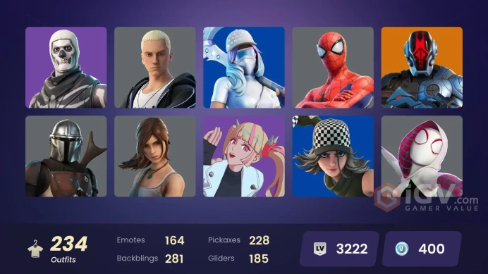 PC/PSN/XBOX | 234 skins | EMAIL CHANGEABLE | Cobalt Snowfoot | Keri Commander | Spectra Knight | Joltara | Frostbite | Midas Rex | Malik | Ronin