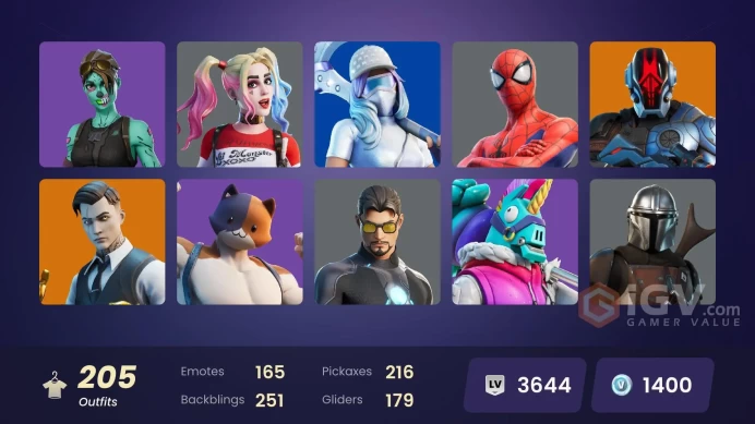 PC/PSN/XBOX | 205 skins | EMAIL CHANGEABLE | Gold Midas | Cloud Striker | Snake Eyes | Point Patroller | Menace | Vi | Valeria | Mizuki | Hades
