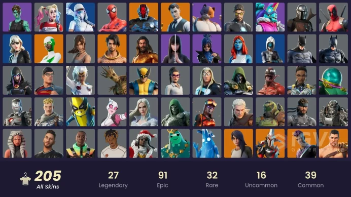 PC/PSN/XBOX | 205 skins | EMAIL CHANGEABLE | Gold Midas | Cloud Striker | Snake Eyes | Point Patroller | Menace | Vi | Valeria | Mizuki | Hades