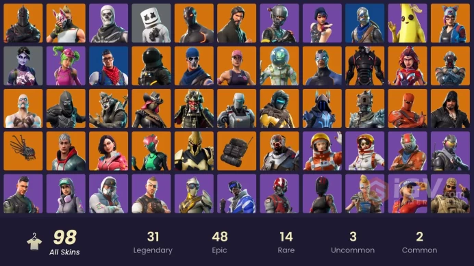 PC/XBOX 97 skins OG STW ·Black Knight / AC/DC / Sparkle Specialist . Floss . Take The LMak296