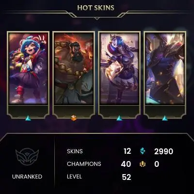 [EUW SERVER] Unranked Smurf Account ◈ UNRANKED ◈ lvl 30 + ◈ 10 Unranked Games ALREADY PLAYED ◈ NO EMAIL ACCESS ◈ EUROPE WEST ◈ 24/7