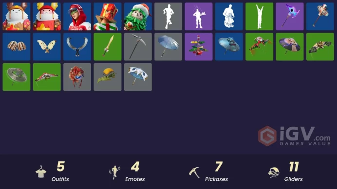 [PC/PSN/XBOX] 5 skins | Holiday Boxy | Guff Gringle | Arctic Adeline | Winterfest Bushranger | Sled Ready Guff | Spectra Protector | Lunarios