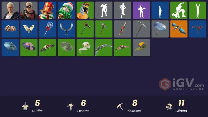 [PC/PSN/XBOX] 5 skins | Rap Boy | Slim Shady | Holiday Boxy | Winterfest Bushranger | Runway Racer | Spectra Protector | Apocalypse Shroud