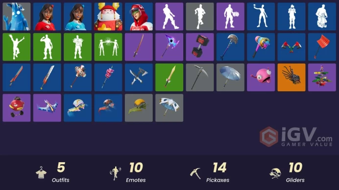 [PC/PSN/XBOX] 5 skins | Polar Peely | Krisabelle | Guff Gringle | Arctic Adeline | Blizzabelle | Kata-Pack | Fishstick Janky | Twin Crossfire