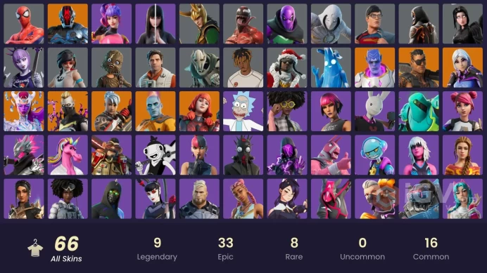[PC/PSN/XBOX/]  66 skins | Moon Knight | Get Griddy | Sultura | Combat Elite | Droopy | Ronin (Cape) | Combat Elitemshk73