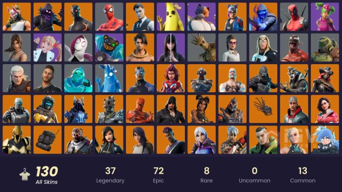 [PC/PSN/XBOX] 130 skins | Jules | Lara Croft | Raven | Peely | Omega | Deadpool | Rust Bucket | Gold Midaslai813