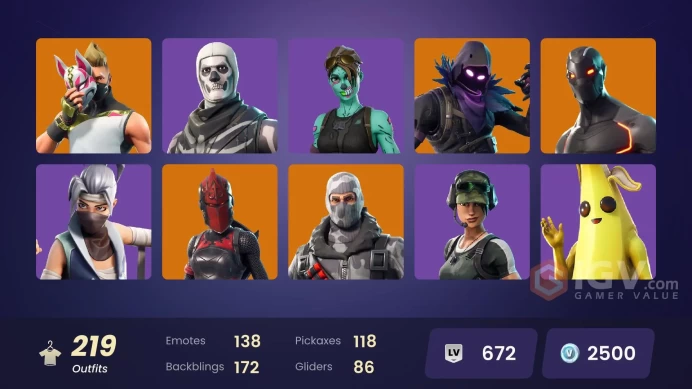 [ALL PLATFORMS]-218 Skin-200.000 V-BUCKS SPEND-Scout OG-World Warrior OG-OG STW-Omega (stage 5) - WORLD CUP-Black Widow Outfit-FULL ACCESS-