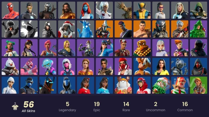  [ALL PLATFORMS]-56 SKIN-76 PICK AXE-58 EMOTE-77 GLIDER-FULL ACCESS/LIFE TIME WARRANTY
