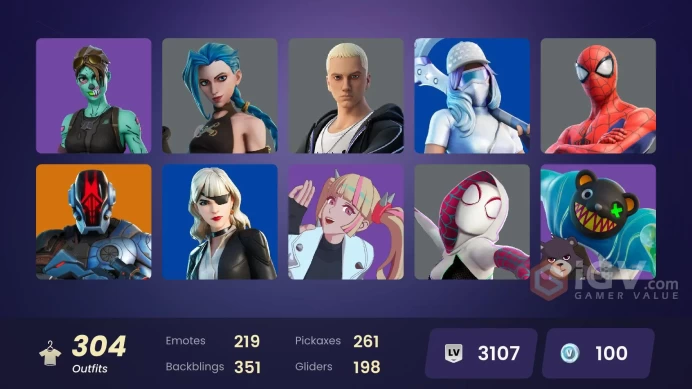 +300 skins (you can linked all platform except psn  )2279