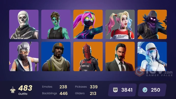 [PC/PSN/XBOX/NIN] 483 skins | Polo Prodigy  | Master Chief | The Champion | Snake Eyes | Cloud Striker | Unchained Ramirez | Sultura | 250 VB