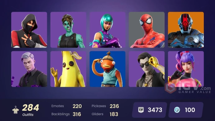 [PC/NIN] 284 skins | Wonder | IKONIK | Merry mint axe | Grind | World Warrior | Sultura | Tart Tycoon | Prodigy | Fixer | FNCS Renegade 
