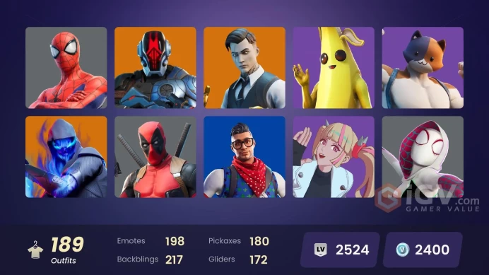 PC/PSN/XBOX | 189 skins | EMAIL CHANGEABLE | Blue Team Leader | Gold Midas | Cloud Striker | Point Patroller | Fixer | Prodigy | 2400 VB